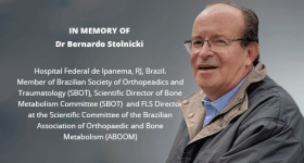 In memory of Dr Bernardo Stolnicki, Brazil
